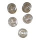set of 5 crystal cherry bowls in very good condition