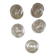 set of 5 crystal cherry bowls in very good condition