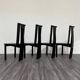 Set 4 Sedie Da Pranzo Postmoderne Design Anni ‘80 Modernariato