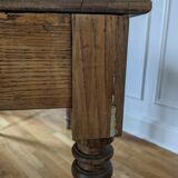Farm table with turned legs