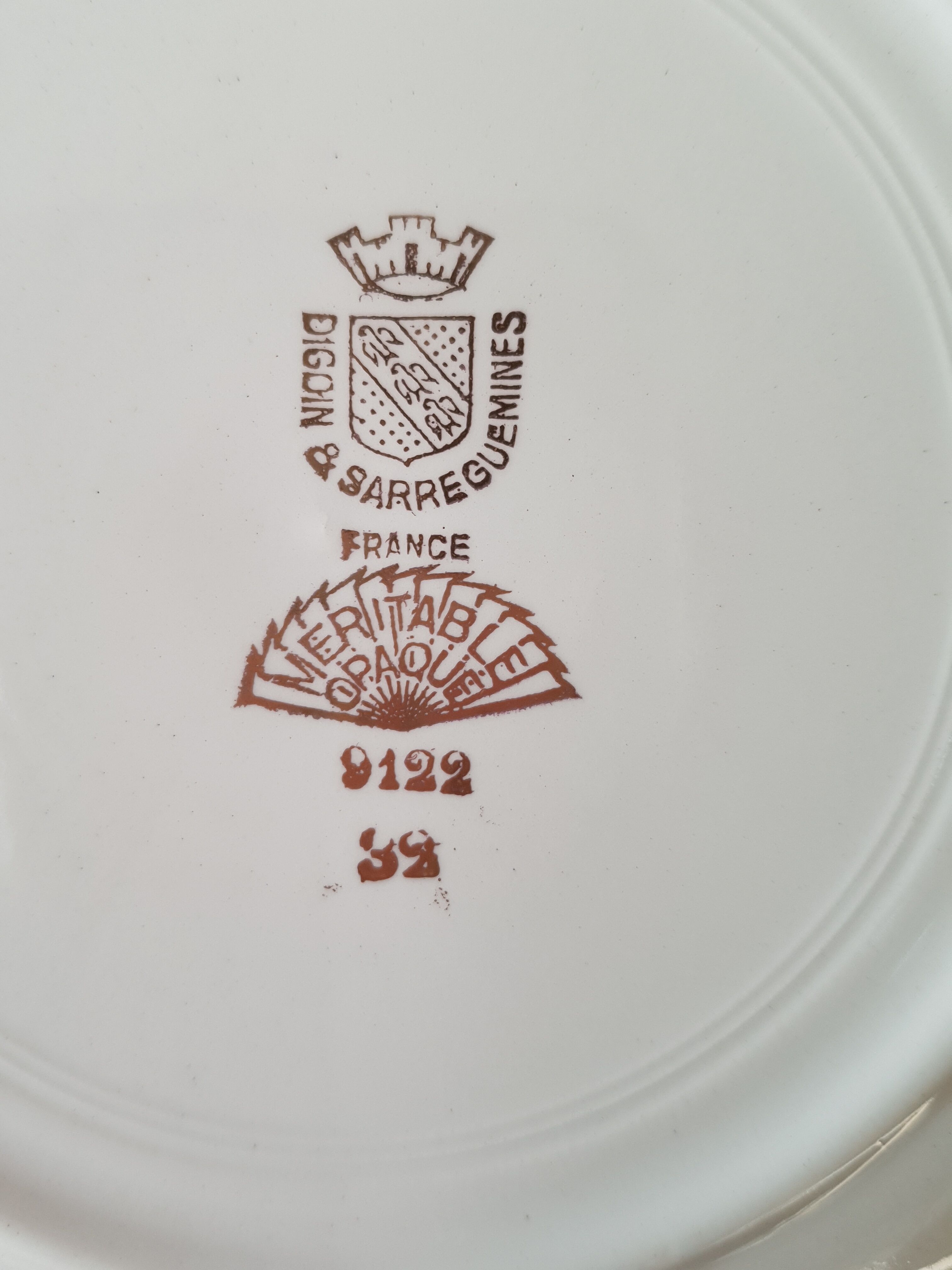 10 assiettes dessert vintage