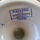 Former compotier in earthenware of Sarreguemines