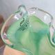 Vase en verre de Murano vert, Italie