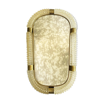 Venetian Luxury "Rostrato" Murano Glass Wall Mirror by Simoeng