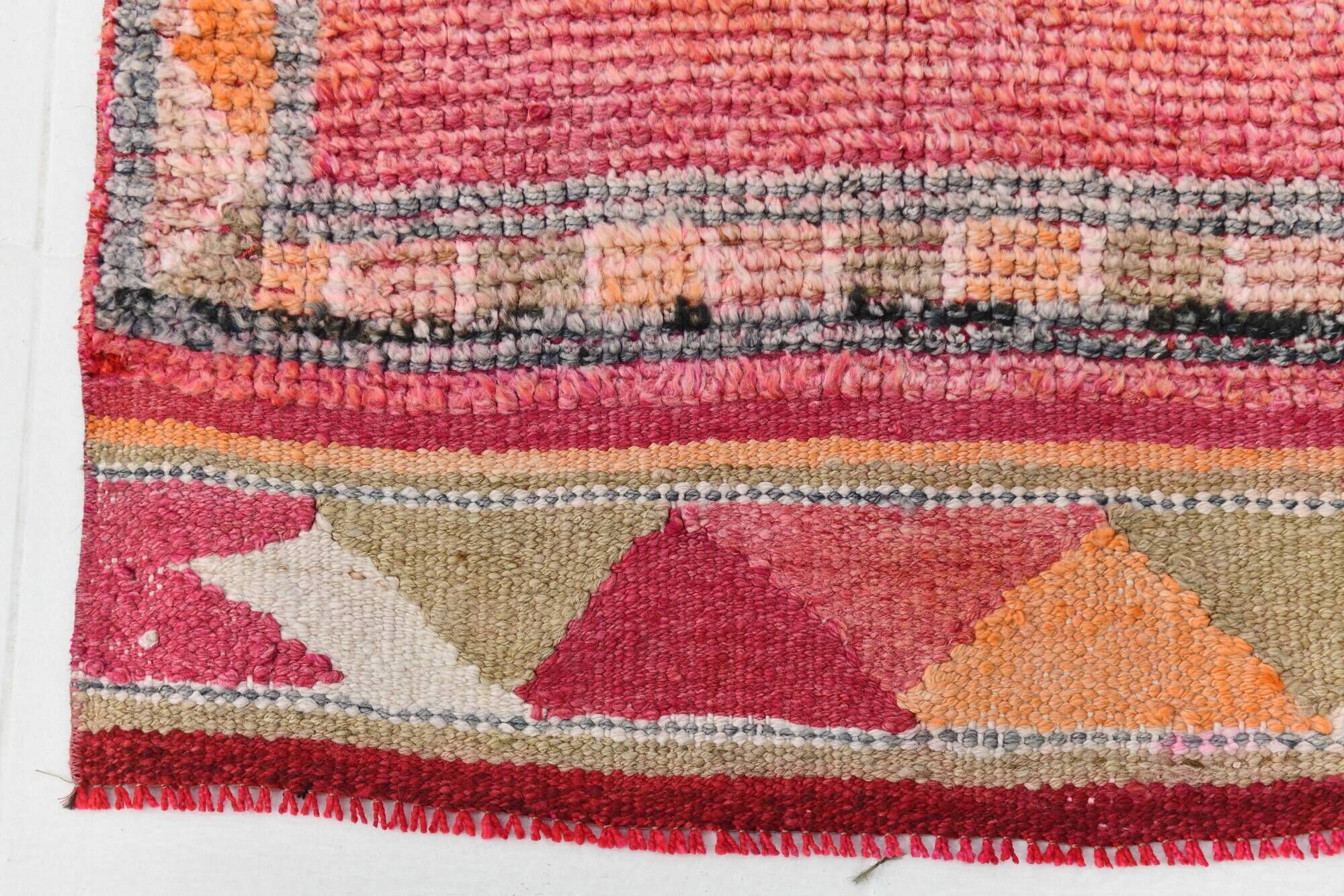 3x9 soft pastel pink vintage runner rug, 81x292cm sk 23329 free shipping
