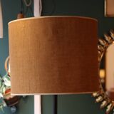 Very large brutalist wrought iron floor lamp, circa 1950
