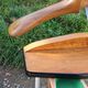 Vintage valet in wood, chrome metal and vinyl from the 60s