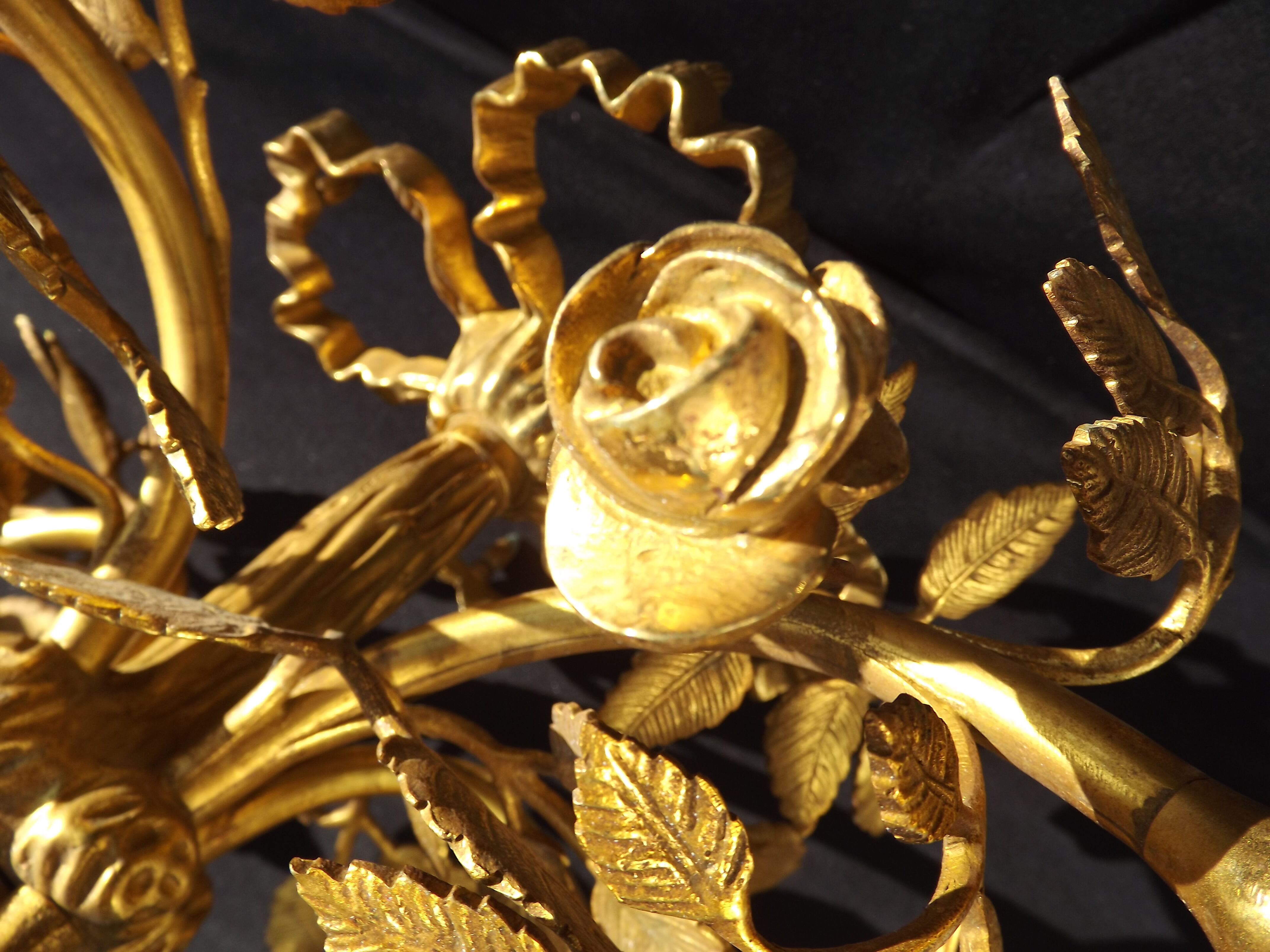 Bronze chandelier L XVI