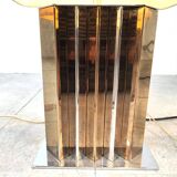 Brass and chrome table lamps, 1970s - set of 3