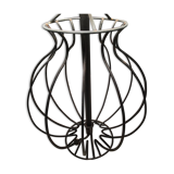 Black metal lamp foot