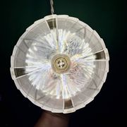 Vintage art deco frosted glass lampshade pendant light