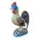 Polychrome decorative rooster in Paris Porcelain statue H30cm