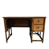 Vintage rattan desk