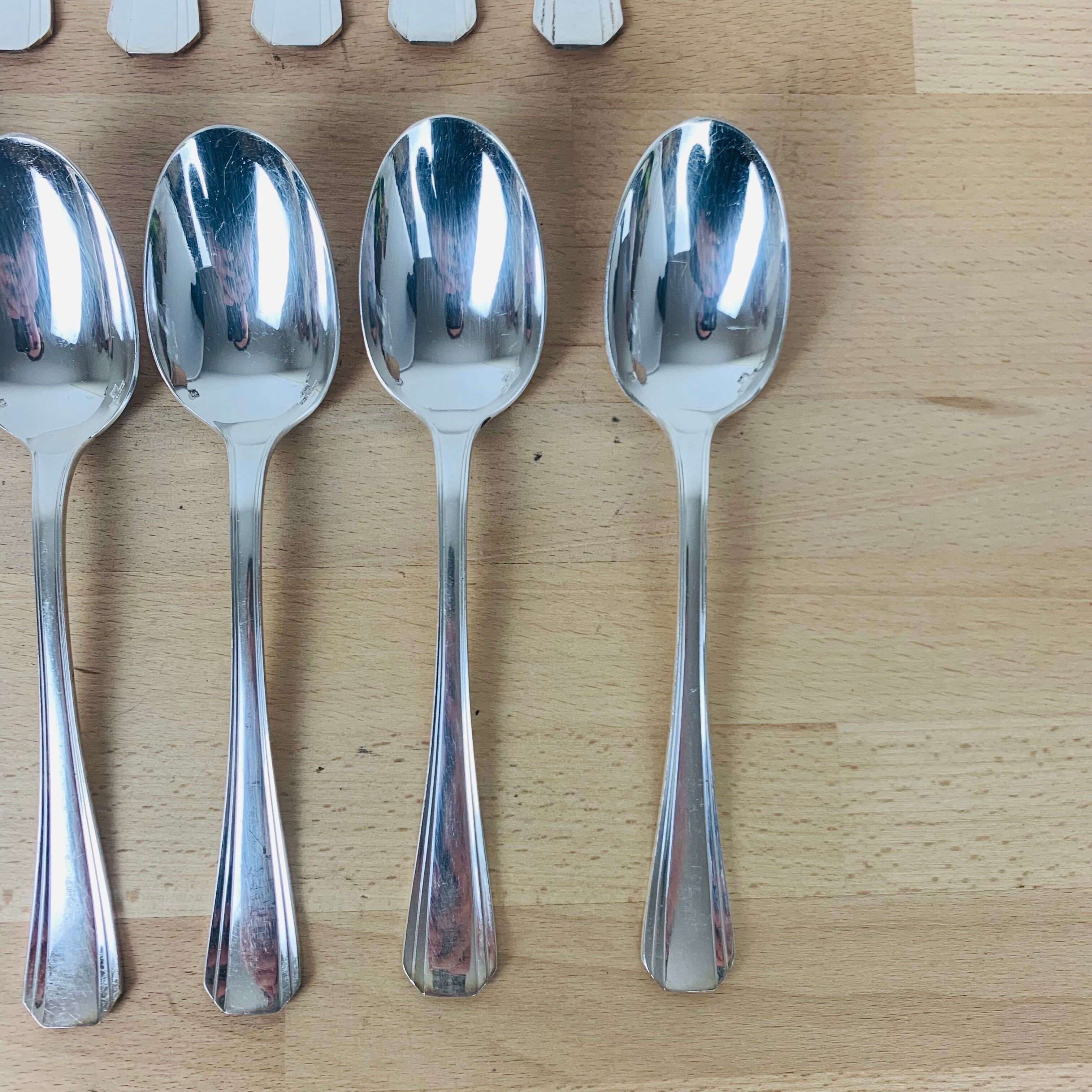 Housewife Christofle Boreal silver metal 22 pieces forks spoons