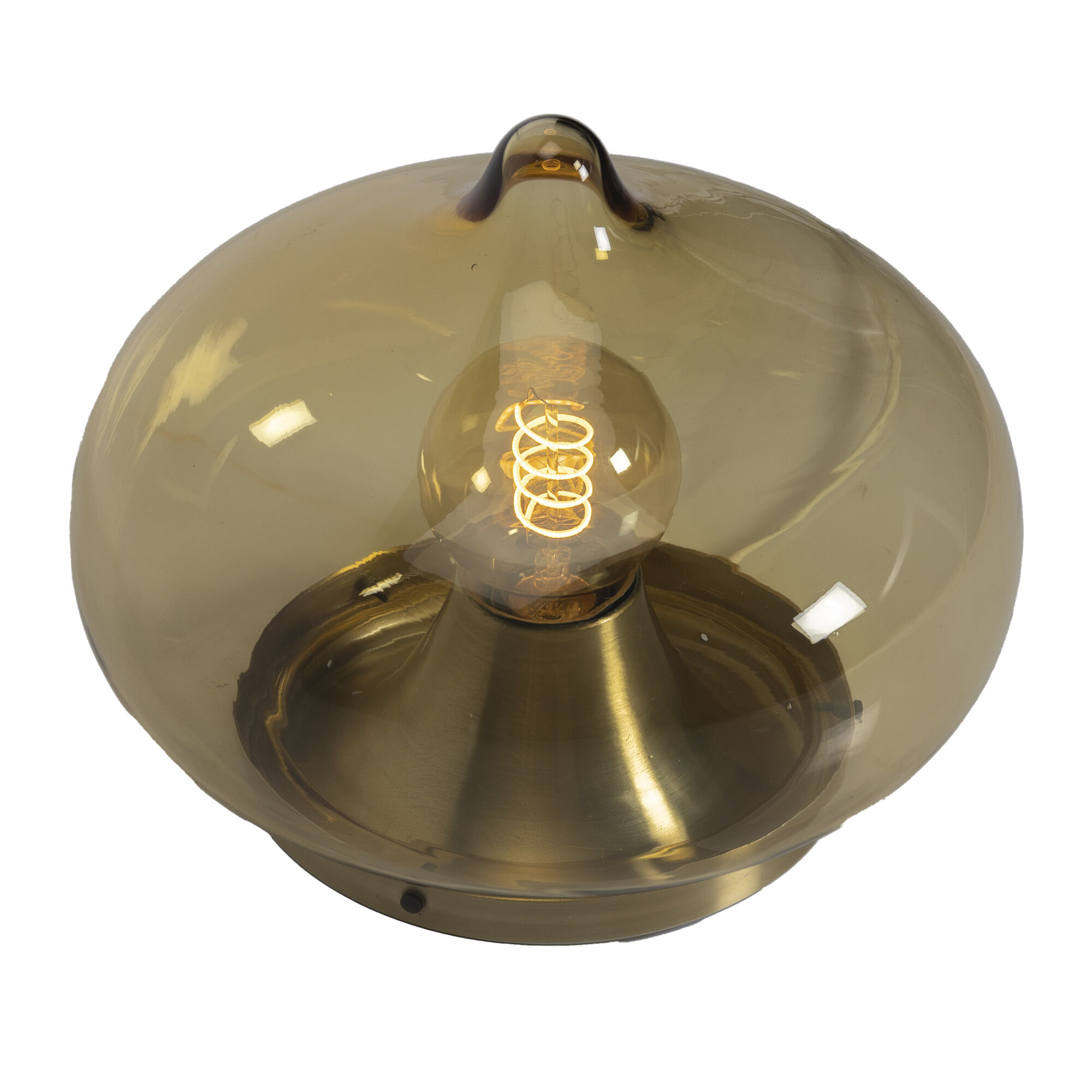 Brown Glass Drop Lamp for Dijkstra Lamps