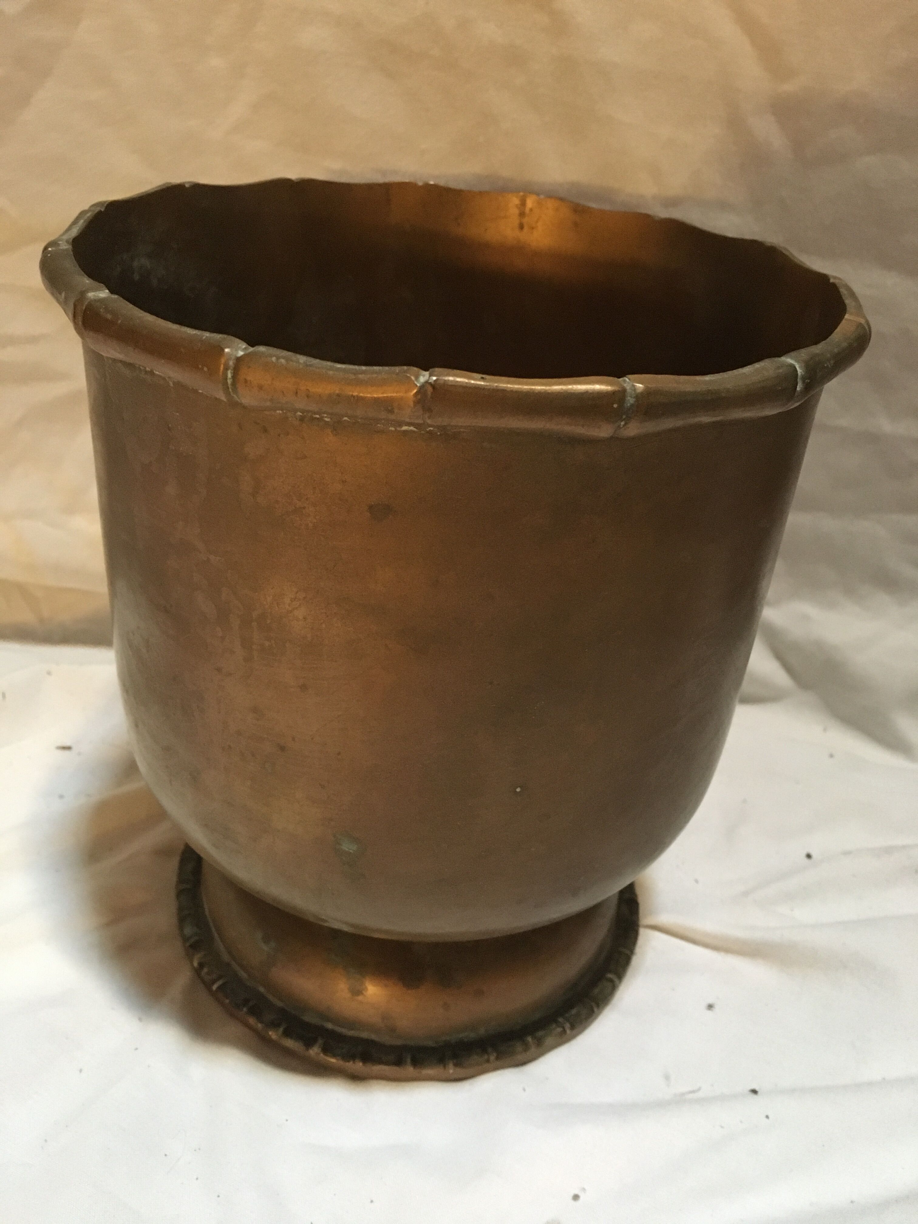 Brass pot cover