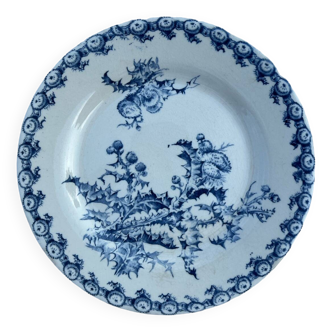 Assiette plate ancienne - collection chardon gien