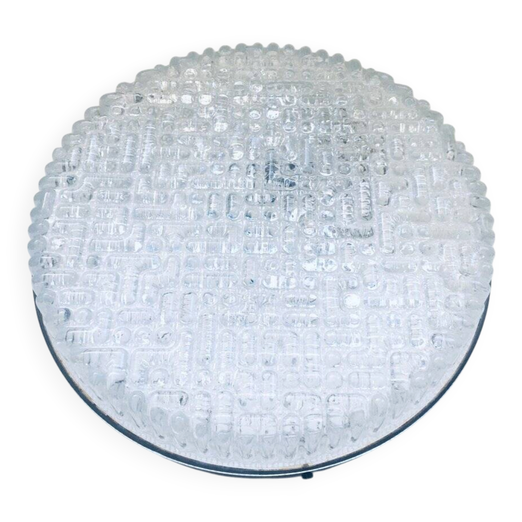 Space Age Glass Sconce Wall Lamp by Glashütte Limburg, 1960s