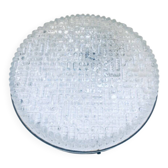 Space Age Glass Sconce Wall Lamp by Glashütte Limburg, 1960s