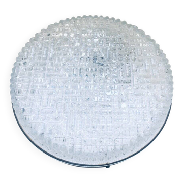 Space Age Glass Sconce Wall Lamp by Glashütte Limburg, 1960s