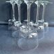 6 wine glasses light blown crystal