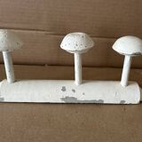 Antique wooden wall-mounted coat rack