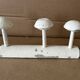 Antique wooden wall-mounted coat rack