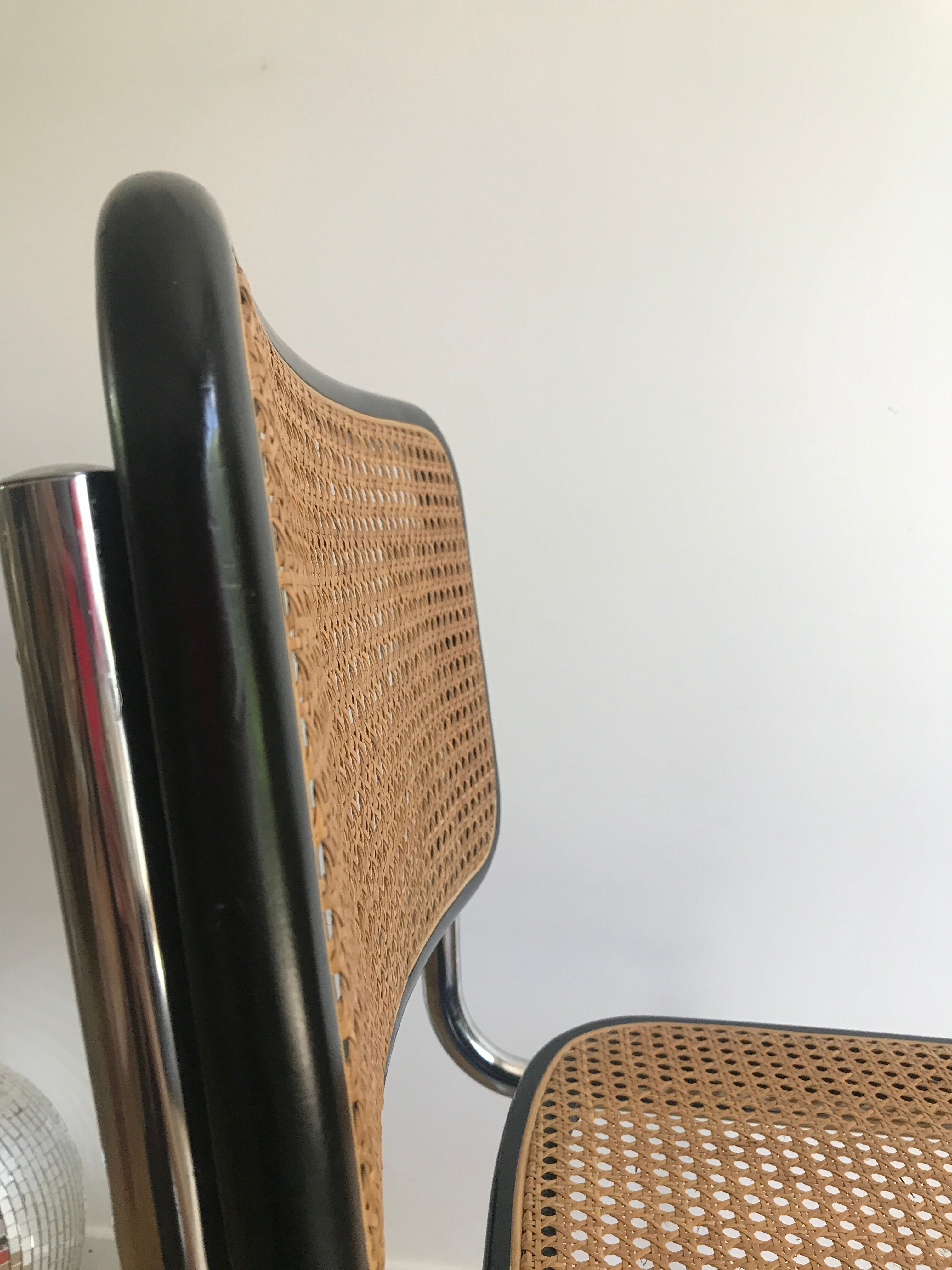 Black Cesca B32 chair Marcel Breuer