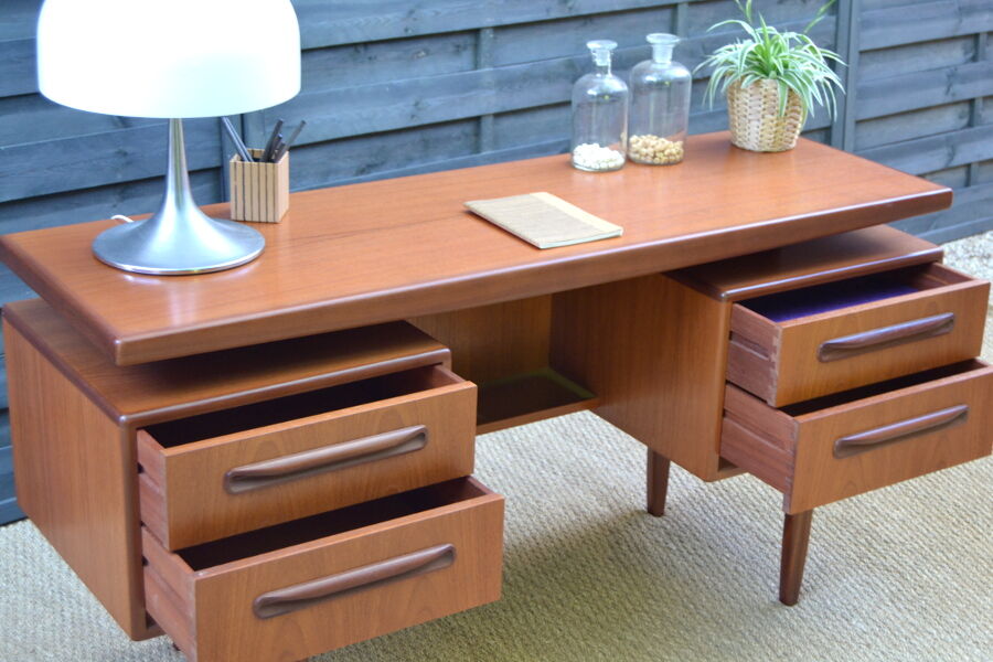 By G-Plan teak desk