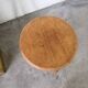 Golden oak tripod stool