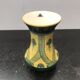 Jersey vase ceramics green & yellow decor vintage flowers