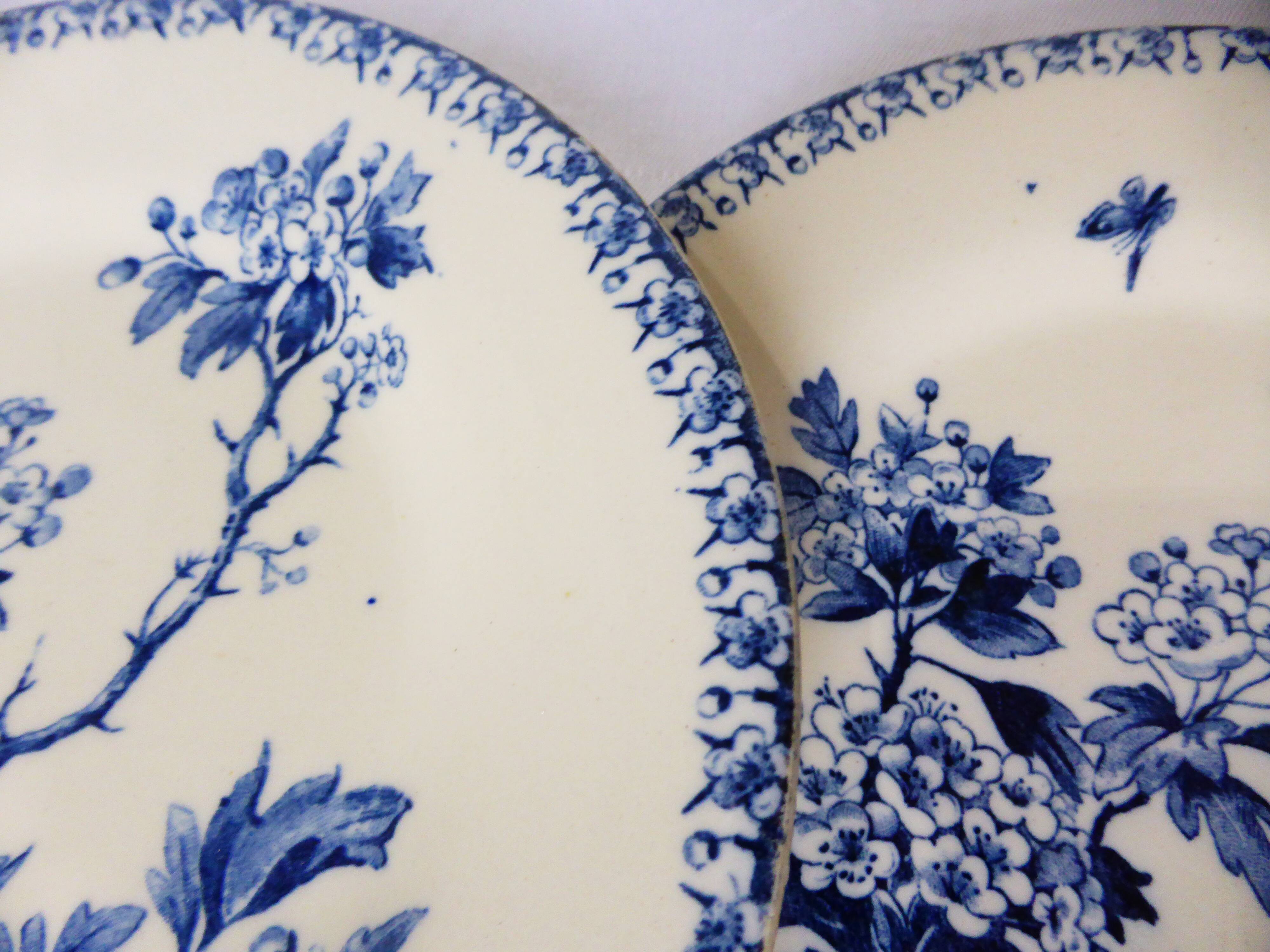 3 plates dessert in iron earth of Gien mondèle Hawthorn 211224