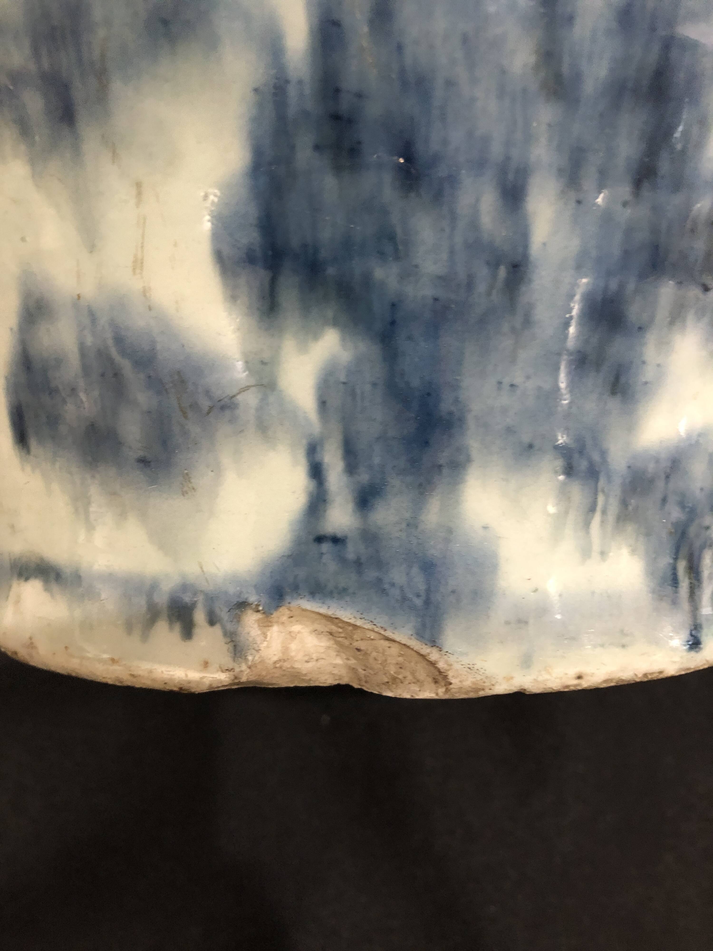 Ming vase in blue and white porcelain
