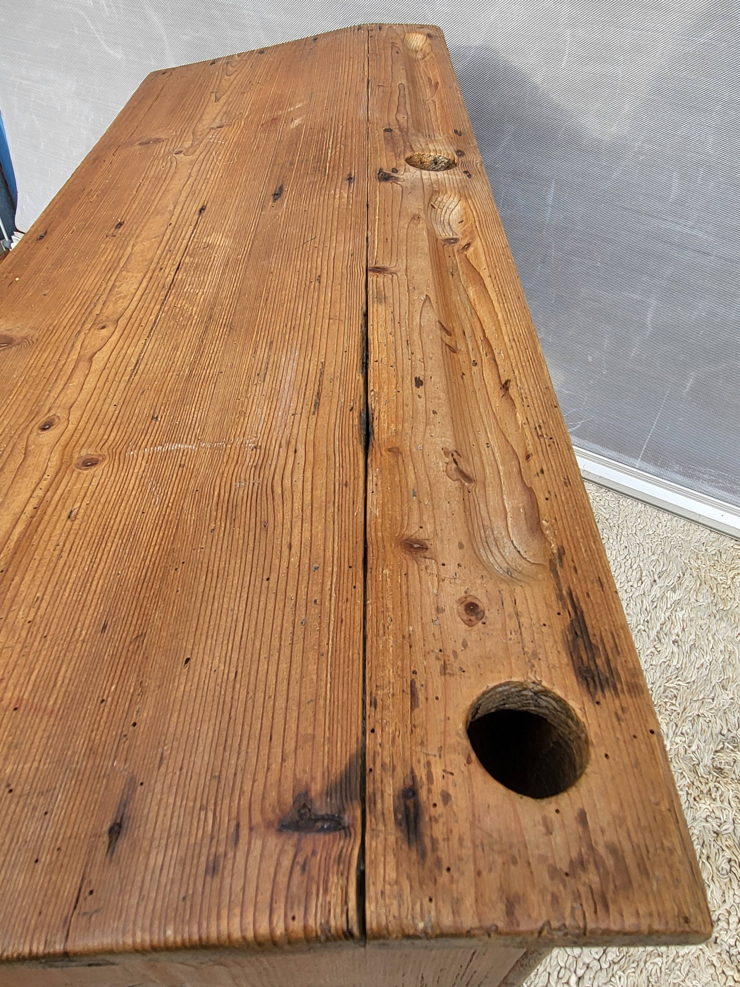 Double solid wood school desk