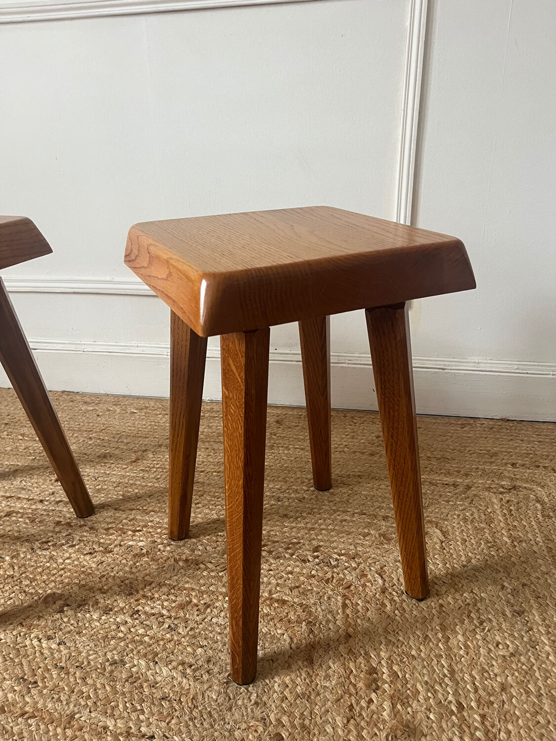 Elm stool S01 Pierre Chapo