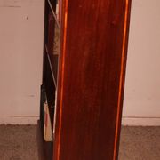 open mahogany library with inlays - 19th century