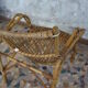 Fauteuil rotin vintage 1960