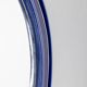 Vintage 1970s blue ceramic wall mirror Italian design