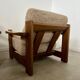 Lot 2 armchairs in solid elm design house revival from the 70s vintage