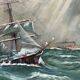 "Seascape". Oil on canvas.