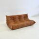Ligne Roset Togo 3-seater in cognac leather