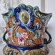 Antique ceramic macetero Barbotines Onnaing Siglo XIX Art Nouveau