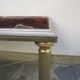 Hollywood Regency side table, marble top