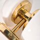 Wall/ceiling lamp in brass model "BAU" by Klaus Michalik, Midcentury.