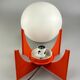 60s 70s ball light table lamp space age design glass metal