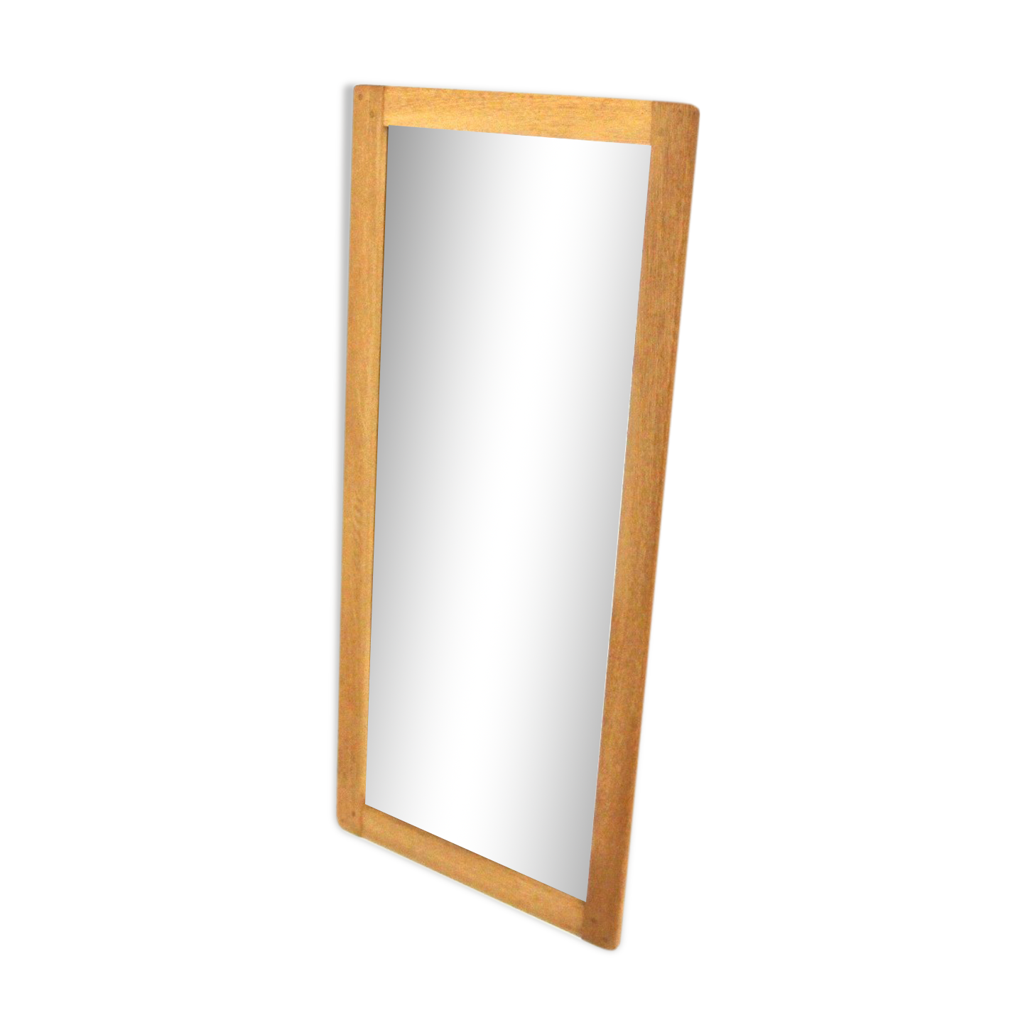 Scandinavian oak mirror, Sweden, 1960, 114cm x 52cm