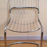 Chrome metal chair