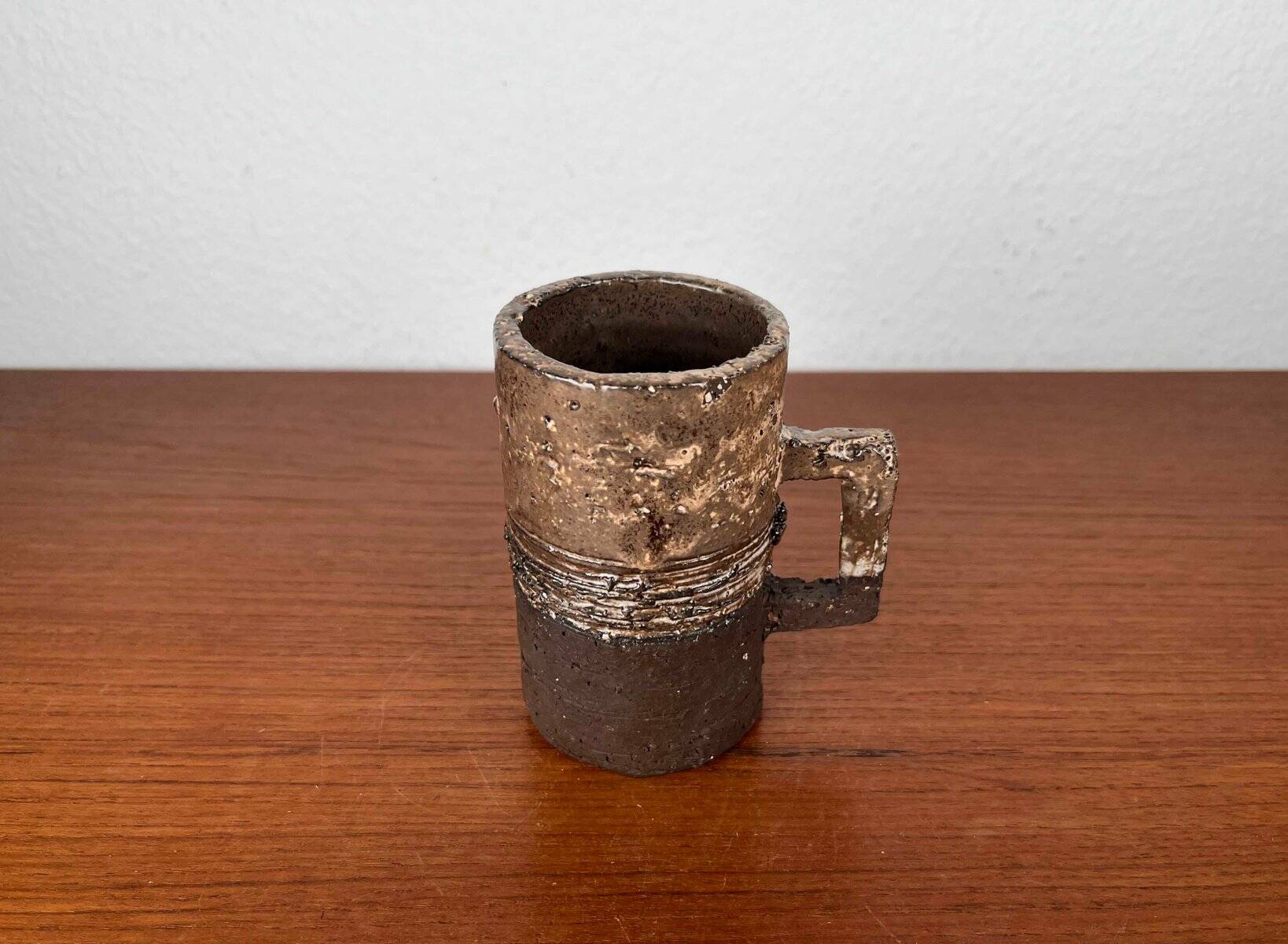 Mug Vase from Danish Modern Pottery Studio by Robert Rob Bentsen, 1960s