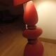 Lamp / luminaire retro 1970s style red