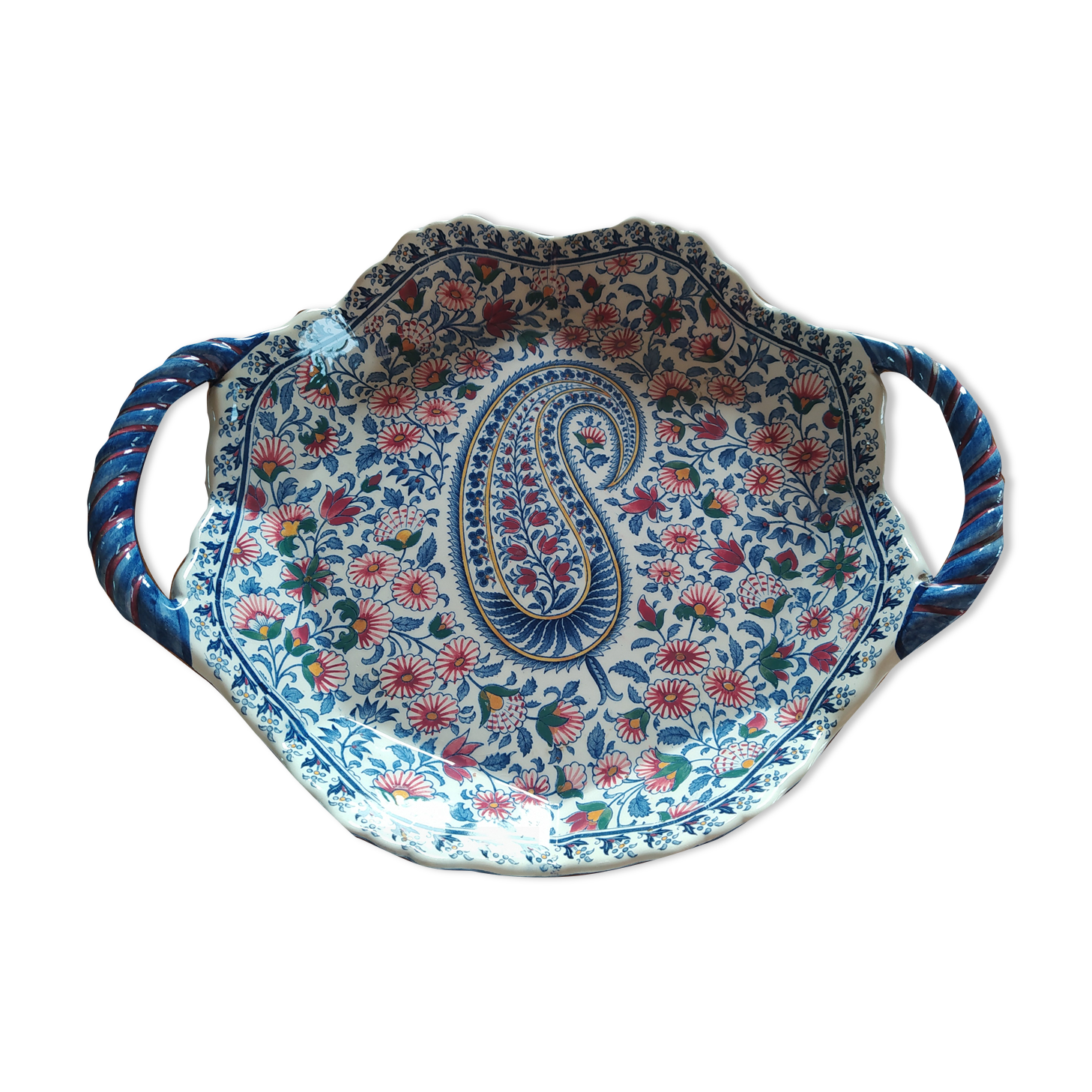 Melonnière dish in Gien, Cashmere model